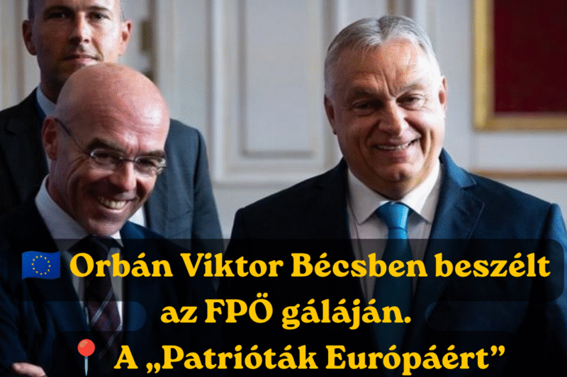 Orbán Viktor, a Fidesz elnöke a bécsi Hofburgban, az Osztrák Szabadságpárt (FPÖ) fennállásának 70.
