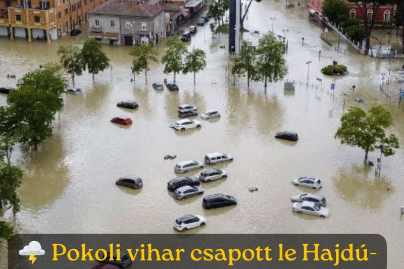 Eljött a világvége! Pokoli Ítéletidő csapott le Hajdú-Biharra és környékére : így menekültek az emberek a jégeső, az özönvíz és a szélvihar elől – videók