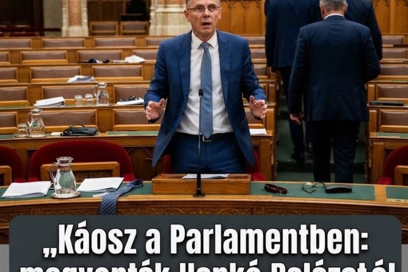 „Káosz a Parlamentben: megvonták Hankó Balázstól a szót, a Fidesz kivonult”