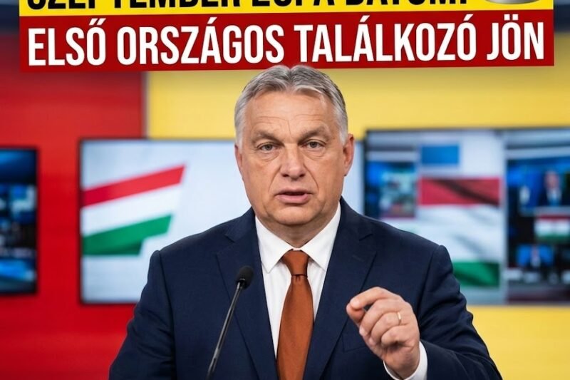 🚨 Váratlan bejelentést tett Orbán Viktor! Megvan a dátum: szeptember 20-án rendezik meg a Digitális Polgári Körök első országos találkozóját a budapesti Papp László Sportarénában.