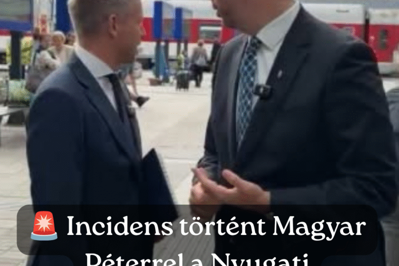 Leköpték Magyar Pétert a Nyugati pályaudvaron, élőben közvetítették