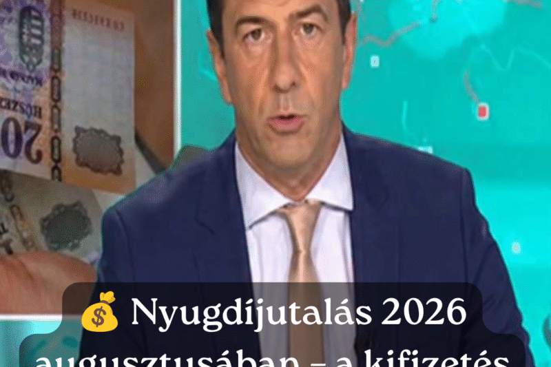 Nyugdíj utalás 2026 augusztus – más lesz mint a júliusi, erre a napra tették