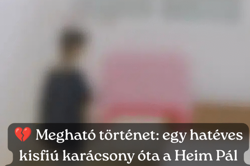 Karácsony óta él a Heim Pál kórházban egy hatéves kisfiú, mert nincs hová mennie