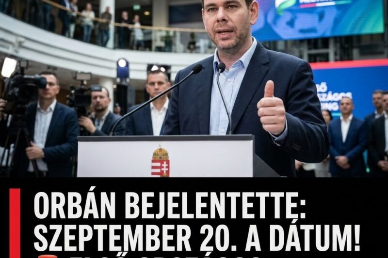 🚨 Váratlan bejelentést tett Orbán Viktor! Megvan a dátum: szeptember 20-án rendezik meg a Digitális Polgári Körök első országos találkozóját a budapesti Papp László Sportarénában.