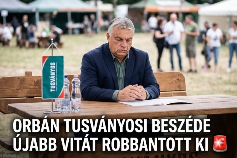 🚨 Nagy visszhangot váltott ki Orbán Viktor tusványosi beszéde. Kritikusai szerint a volt miniszterelnök nem a választási vereség okairól és a saját felelősségéről beszélt, hanem ismét a korábbi politikai üzeneteket hangsúlyozta.