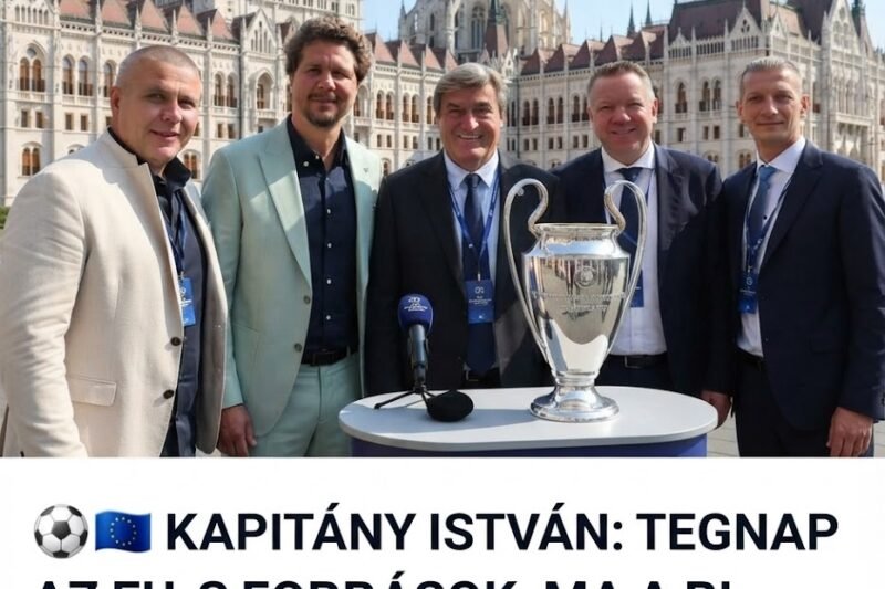 ⚽🇪🇺 Kapitány István: Tegnap az EU-s források miatt figyelt mindenki Magyarországra, ma pedig a BL-döntő miatt!