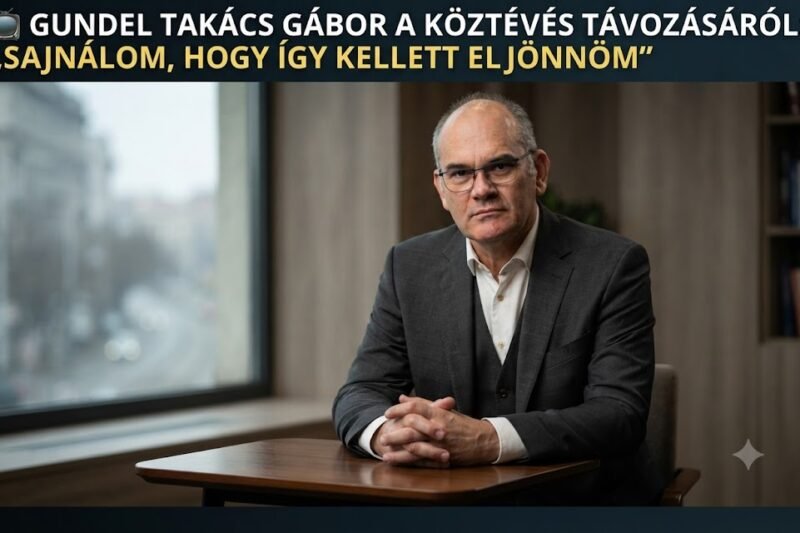 📺 Gundel Takács Gábor megszólalt a köztévétől való távozásáról: „Sajnálom, hogy így kellett eljönnöm”