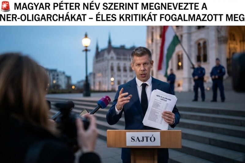 🚨 Magyar Péter név szerint sorolta a NER-oligarchákat, akiket a paksi helyzet kapcsán bírált