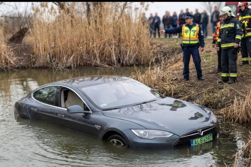 🚨 Szemtanúk szerint az autó szinte fékezés nélkül hajtott a vízbe – pillanatok alatt eltűnt