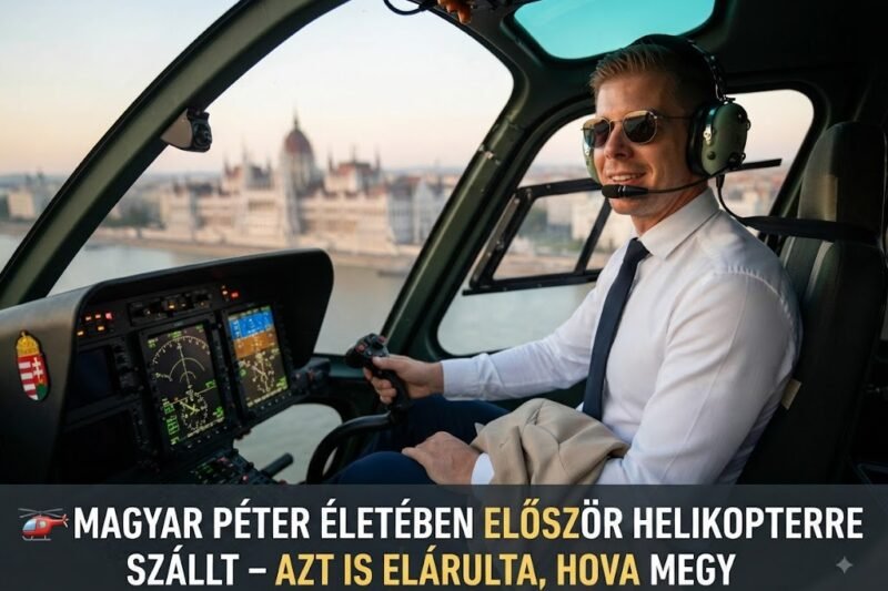 🚁 Magyar Péter életében először helikopterre szállt – azt is elárulta, hova megy
