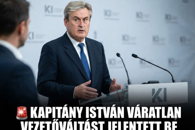 🚨 Kapitány István váratlan vezetőváltást jelentett be – ez gyors volt!