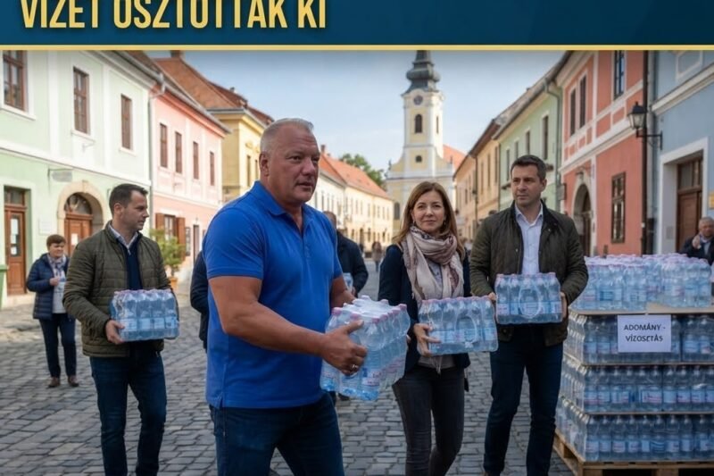 💧 A közélet ismert szereplőivel együtt segített Balogh Levente: 25 ezer liter vizet juttattak a szentendrei családoknak