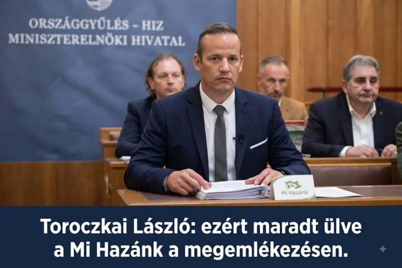 Toroczkai László: ezért maradt ülve a Mi Hazánk a megemlékezésen.