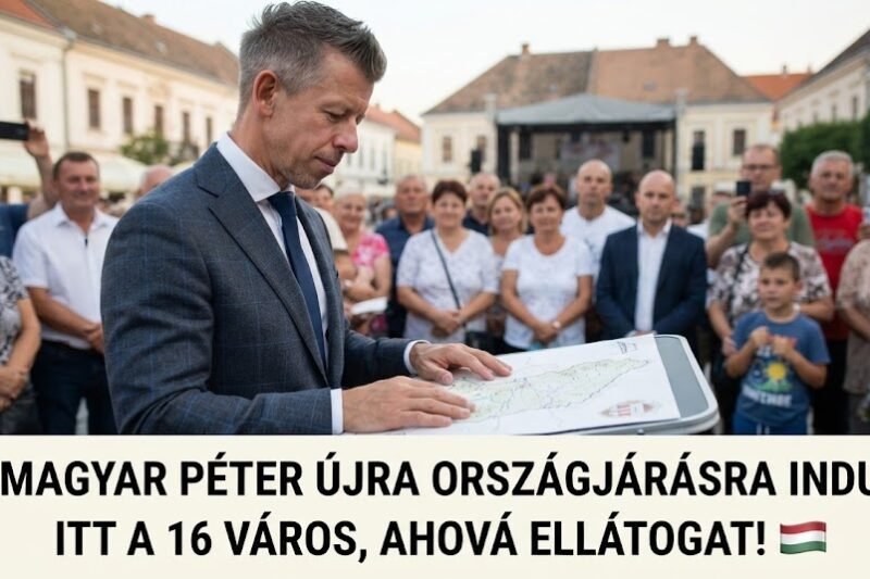 🚨 MAGYAR PÉTER ÚJRA ORSZÁGJÁRÁSRA INDUL – ITT A 16 VÁROS, AHOVÁ ELLÁTOGAT! 🇭🇺