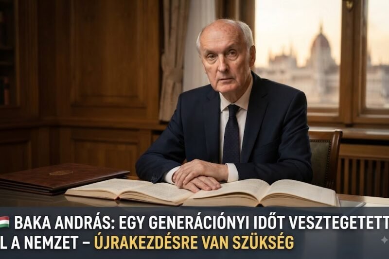va🇭🇺 BAKA ANDRÁS: EGY GENERÁCIÓNYI IDŐT VESZTEGETETT EL A NEMZET – ÚJRAKEZDÉSRE VAN SZÜKSÉG