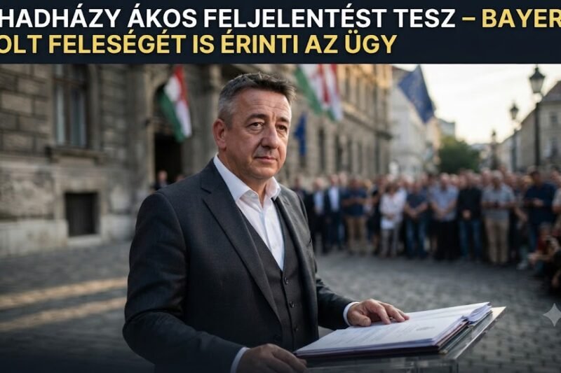 🚨 Robbant a hír: Hadházy Ákos szerint kétmilliárd forintos hűtlen kezelés gyanúja merülhet fel Bayer Zsolt feleségének ügyében