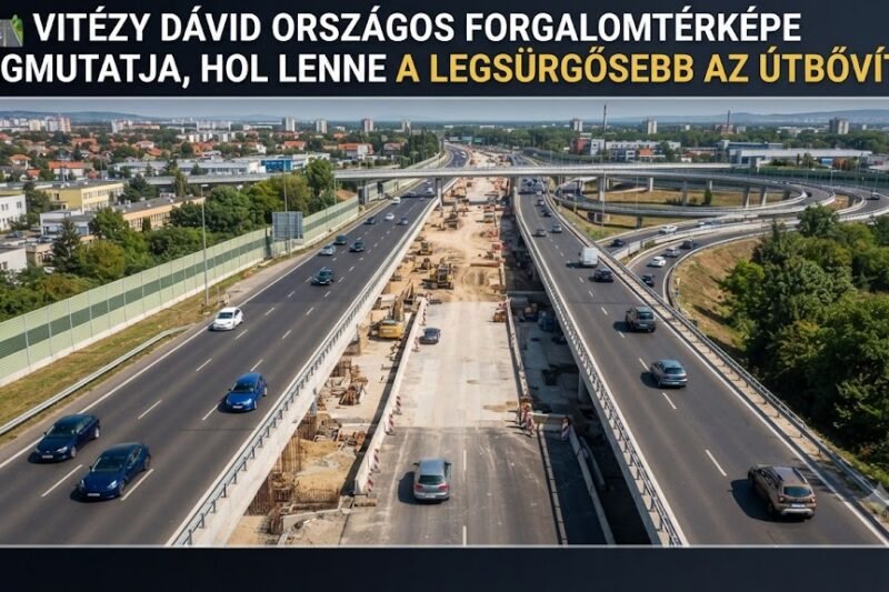 🛣️ Vitézy Dávid exkluzív országos forgalomtérképe megmutatja, melyik autópályát kellene azonnal kibővíteni