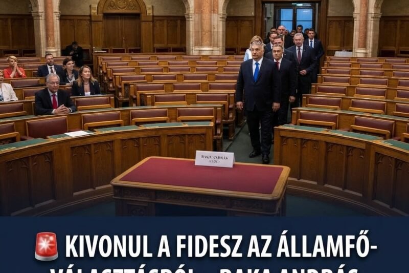 🚨 Kivonul a Fidesz az államfő-választásról – színjátéknak tartják Baka András megválasztását