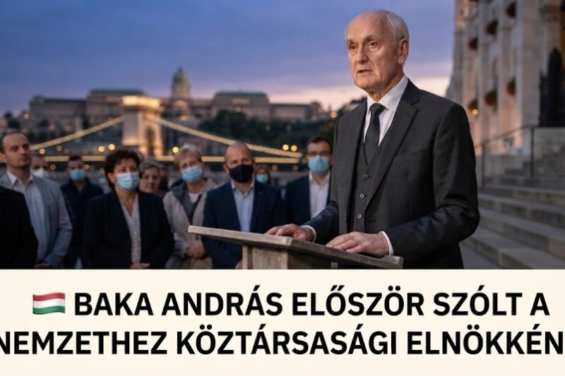 🇭🇺 BAKA ANDRÁS ELŐSZÖR SZÓLT A NEMZETHEZ KÖZTÁRSASÁGI ELNÖKKÉNT!
