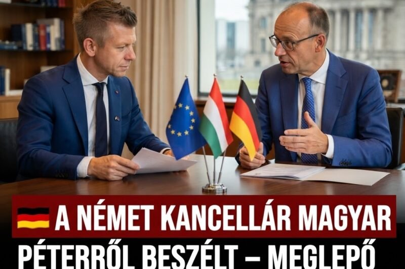 🇩🇪 A NÉMET KANCELLÁR MAGYAR PÉTERRŐL BESZÉLT – MEGLEPŐ KIJELENTÉS HANGZOTT EL