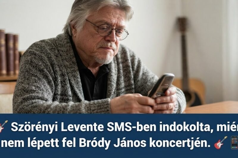 Szörényi Levente SMS-ben indokolta, miért nem lépett fel Bródy János koncertjén. 🎸📱