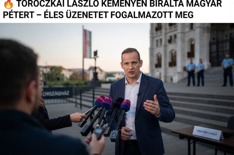 🔥 Toroczkai László szerint Magyar Péter begőzölt – kemény kritikát fogalmazott meg róla