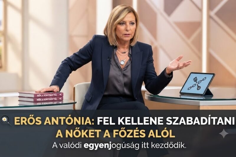 🍳 Erős Antónia: „Fel kellene szabadítani a nőket a főzés alól”