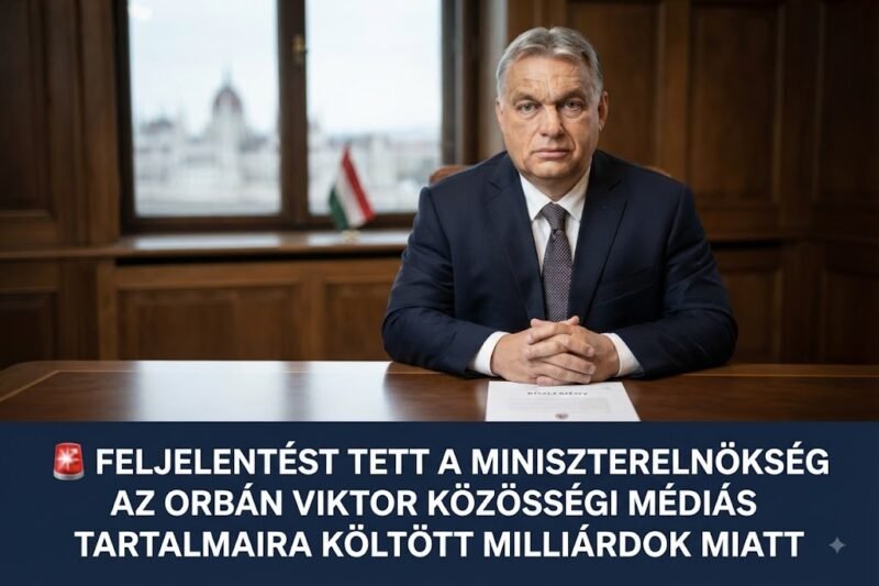 🚨 Feljelentést tettek az Orbán Viktor közösségi médiás tartalmaira költött milliárdok miatt
