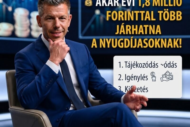 💰 Akár évi 1,8 millió forinttal több járhatna a nyugdíjasoknak – itt a számítás