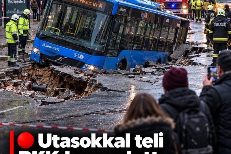🔴 Utasokkal teli BKK-busz alatt szakadt be az út Budapesten – hat embert, köztük négy gyereket vittek kórházba! – MindenegybenBlog
