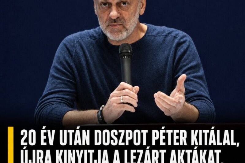 20 év után Doszpot Péter kitálal,újra kinyitja a lezárt aktákat, amelyekről eddig senki sem beszélhetett! – MindenegybenBlog
