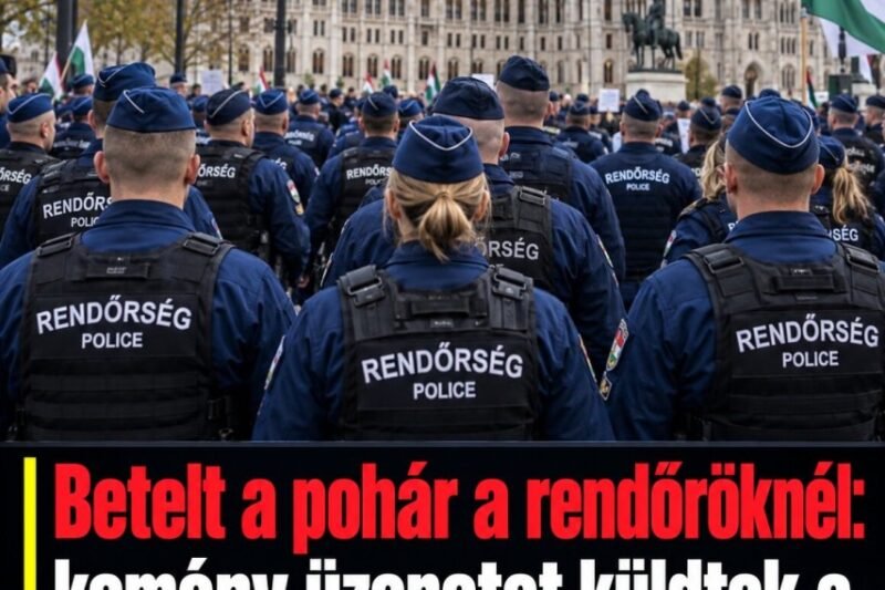Betelt a pohár a rendőröknél: kemény üzenetet küldtek a Tisza-kormánynak! – MindenegybenBlog