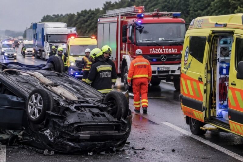 1 PERCE ÉRKEZETT:Hatalmas baleset ! Közel4km-es a torlódás A helyszínelés jelenleg is tart, a torlódás közel 4kilométeres – MindenegybenBlog