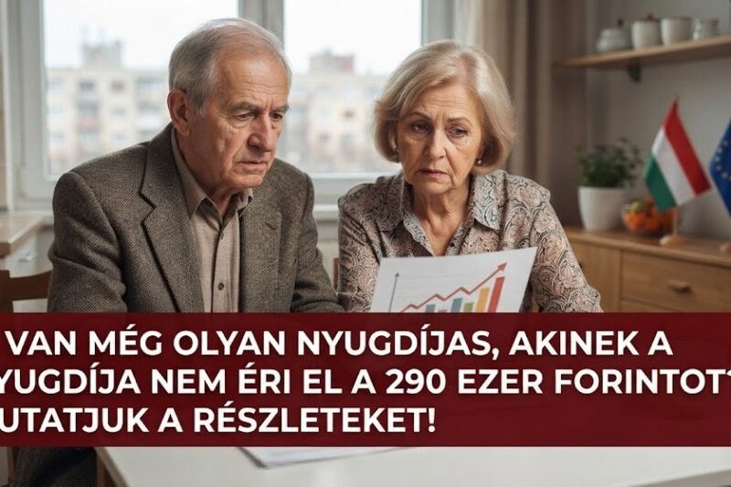 Megérkeztek a friss nyugdíjszámok: ez vár azokra, akik 290 ezer forint alatt kapnak