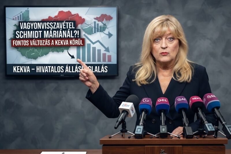 Minden VAGYONT visszavett az állam Schmidt Máriától-vége a KEKVA-nak!
