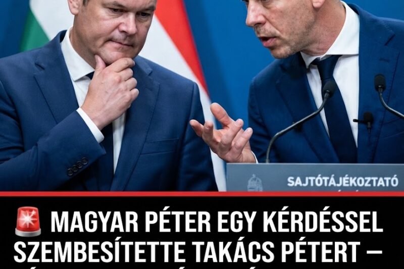 🚨 MAGYAR PÉTER EGY KÉRDÉSSEL SZEMBESÍTETTE TAKÁCS PÉTERT – KÍNOS MAGYARÁZKODÁS LETT A VÉGE!