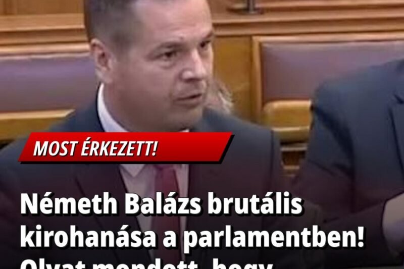 Németh Balázs brutális kirohanása a parlamentben !Olyat mondott ,hogy mindenki csak pislogott ! – MindenegybenBlog