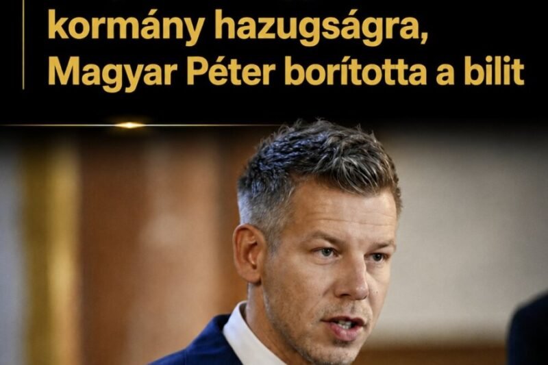 Fény derült egy 16 éves kormány hazugságra, Magyar Péter borította a bilit  👇𝐂𝐢𝐤𝐤 𝐚 𝐡𝐨𝐳𝐳𝐚́𝐬𝐳𝐨́𝐥𝐚́𝐬𝐨𝐤𝐧𝐚́𝐥! – MindenegybenBlog