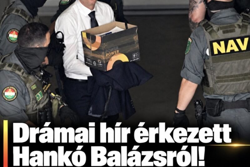 Drámai hír érkezett Hankó Balázsról! – MindenegybenBlog